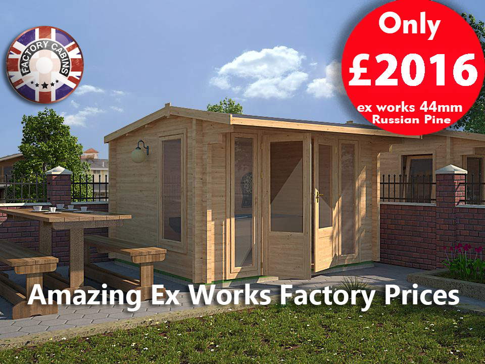 Factory Cabins Burton 3.5 x 3.0m Log Cabin For Sale