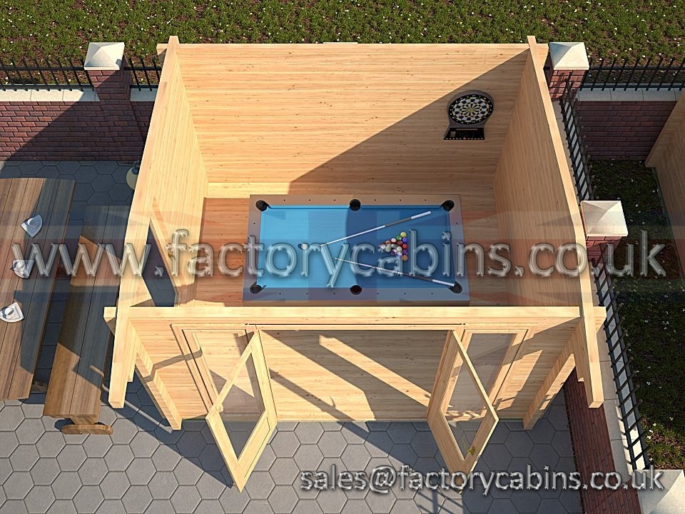 Factory Cabins Burton 3.5 x 3.0m Log Cabin For Sale FREE DELIVERY